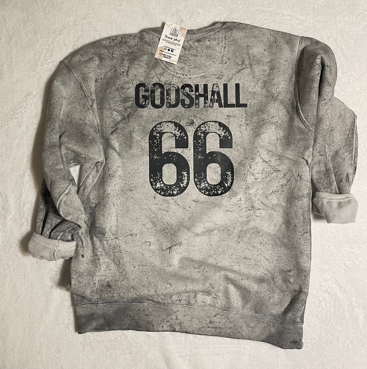 Distressed Longhorns Crewneck