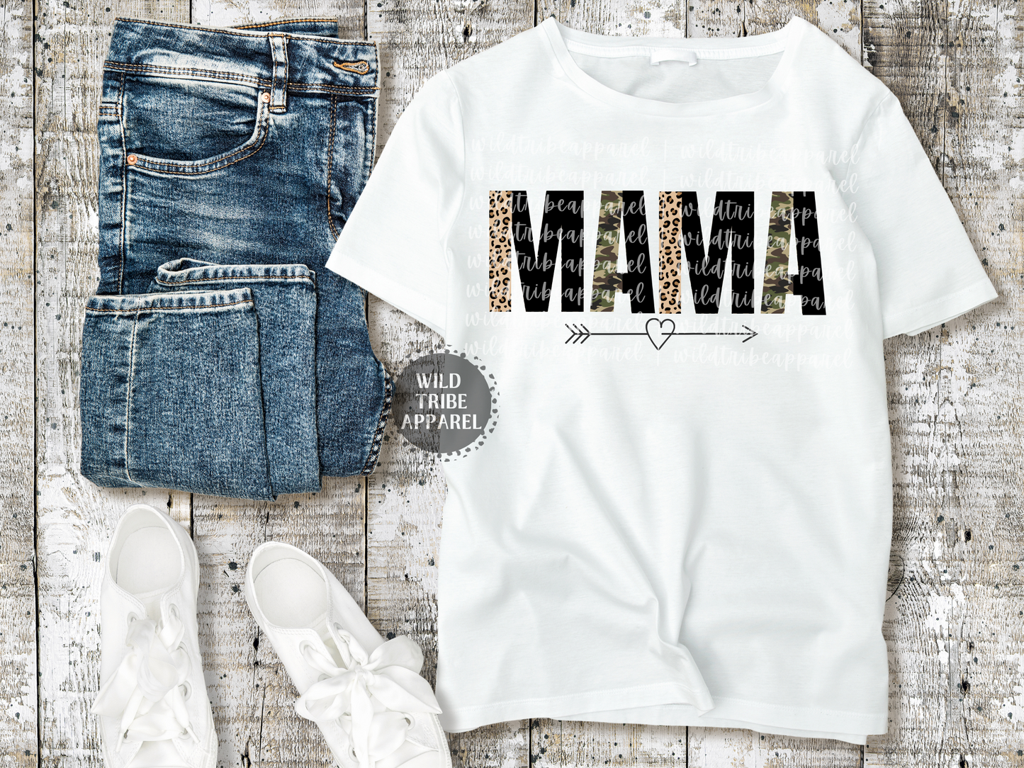 Camo & Leopard Mama Tee
