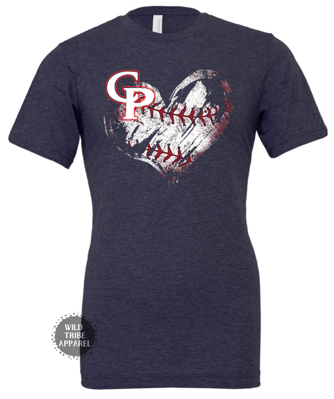 CP Baseball Heart Tee