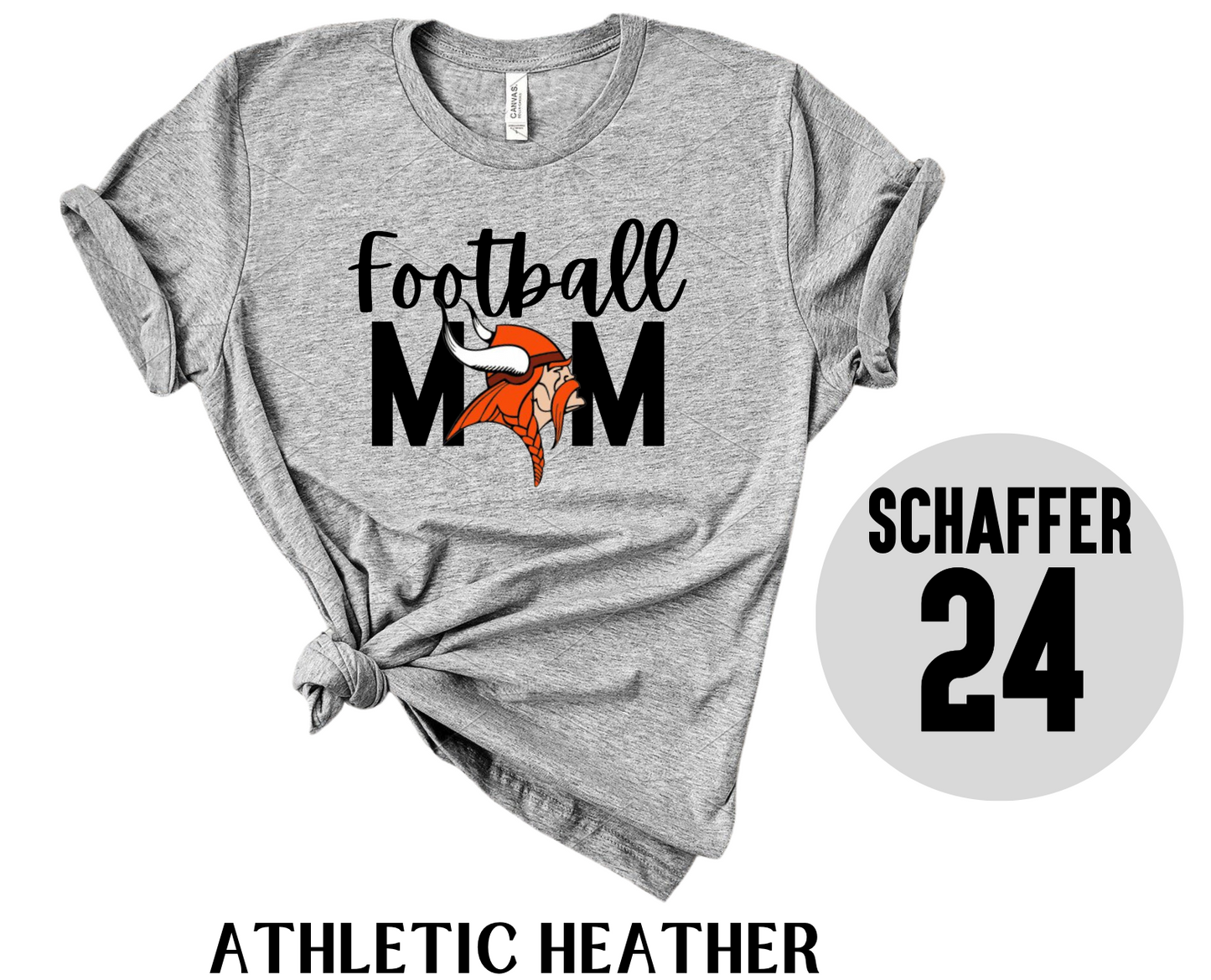 Football Viking Mom Tee