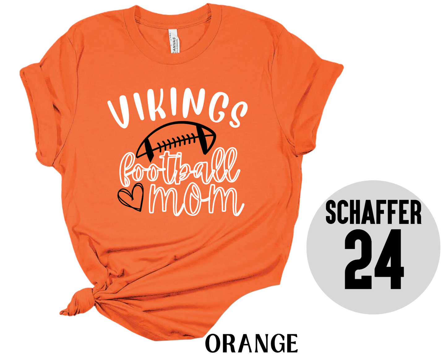 Vikings Football Mom Tee