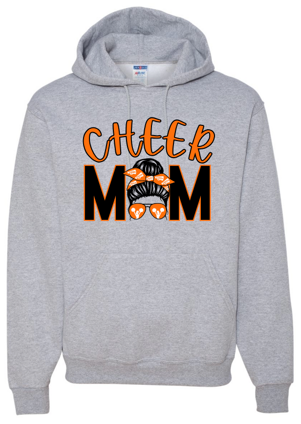 Messy Bun Cheer Mom Hoodie | Crewneck