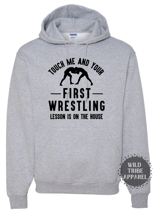 First Wrestling Lesson Hoodie