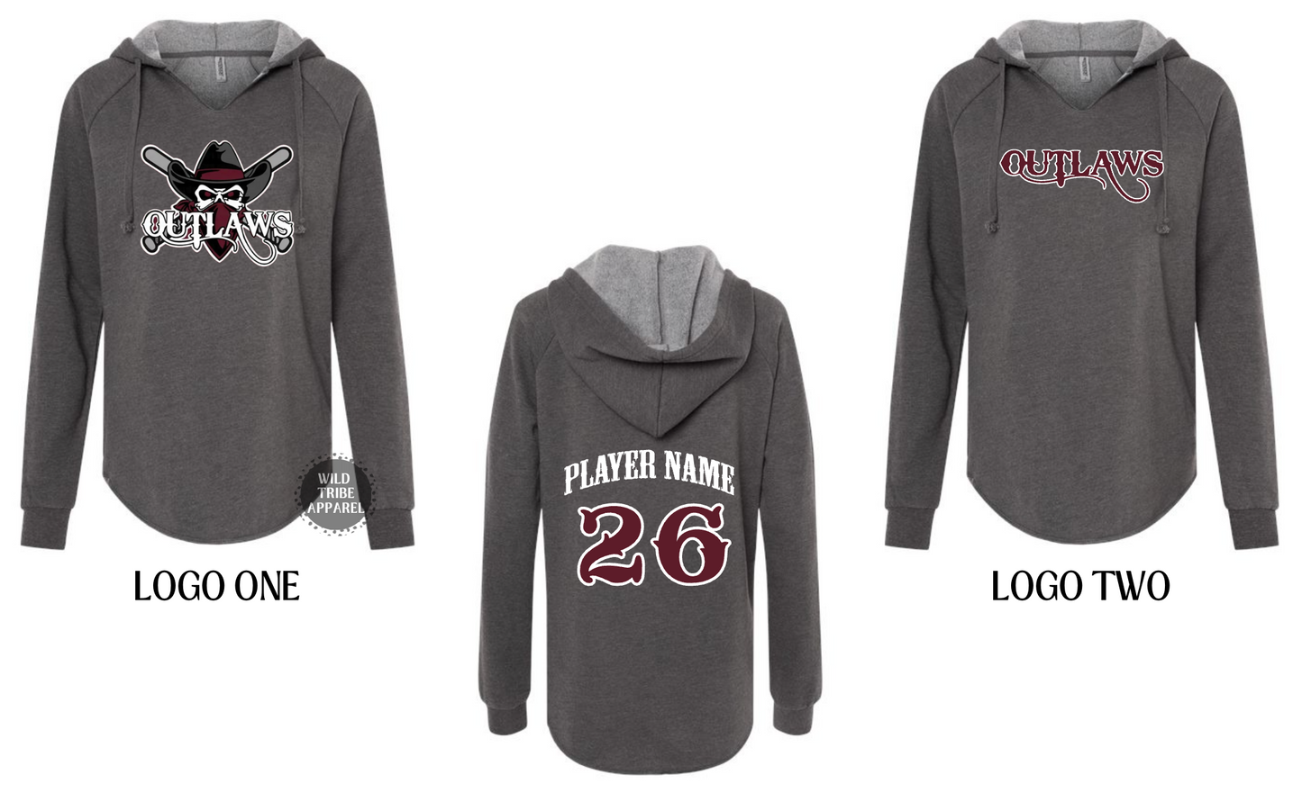 Women's Lightweight California Wave Hooded Sweatshirt