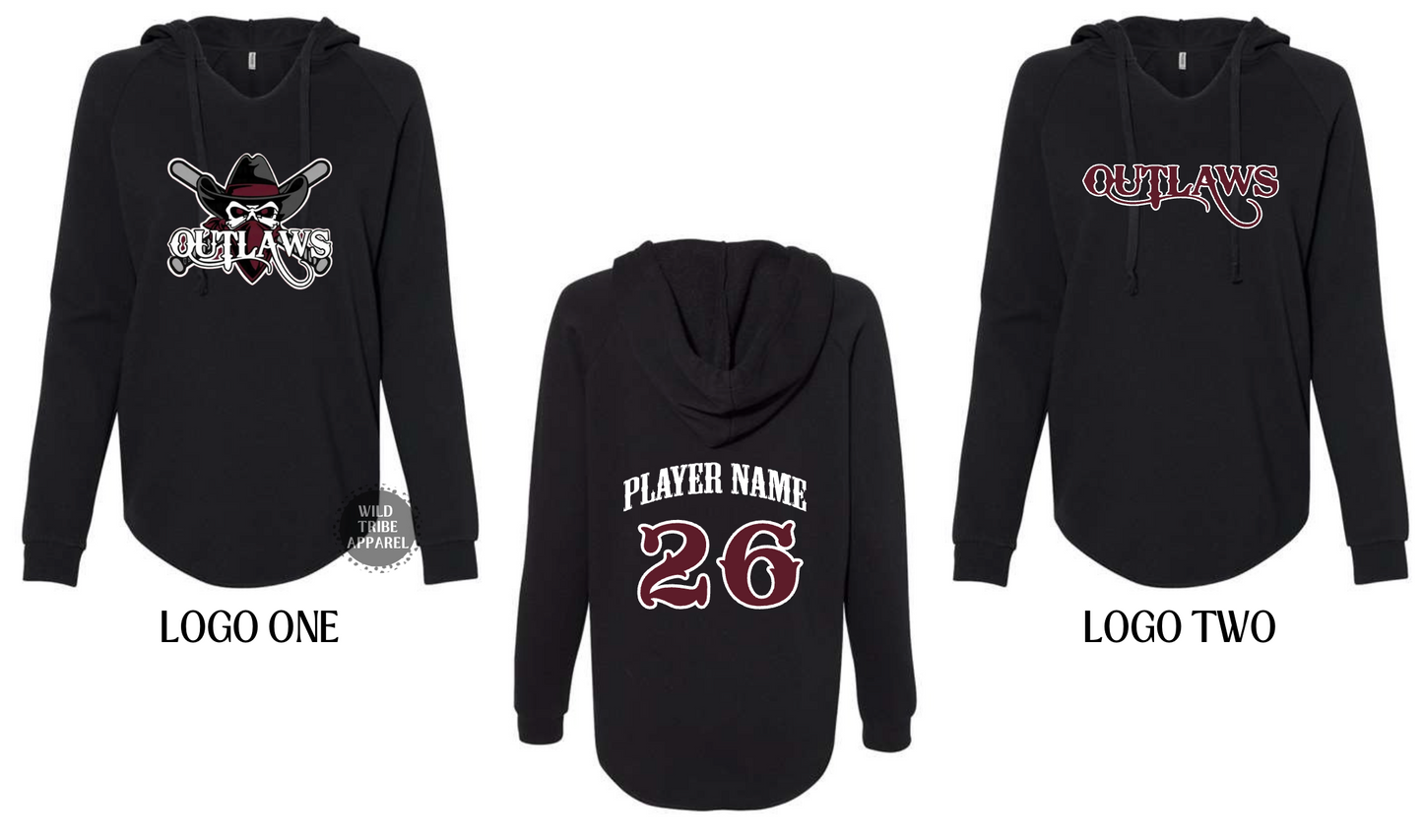 Women's Lightweight California Wave Hooded Sweatshirt