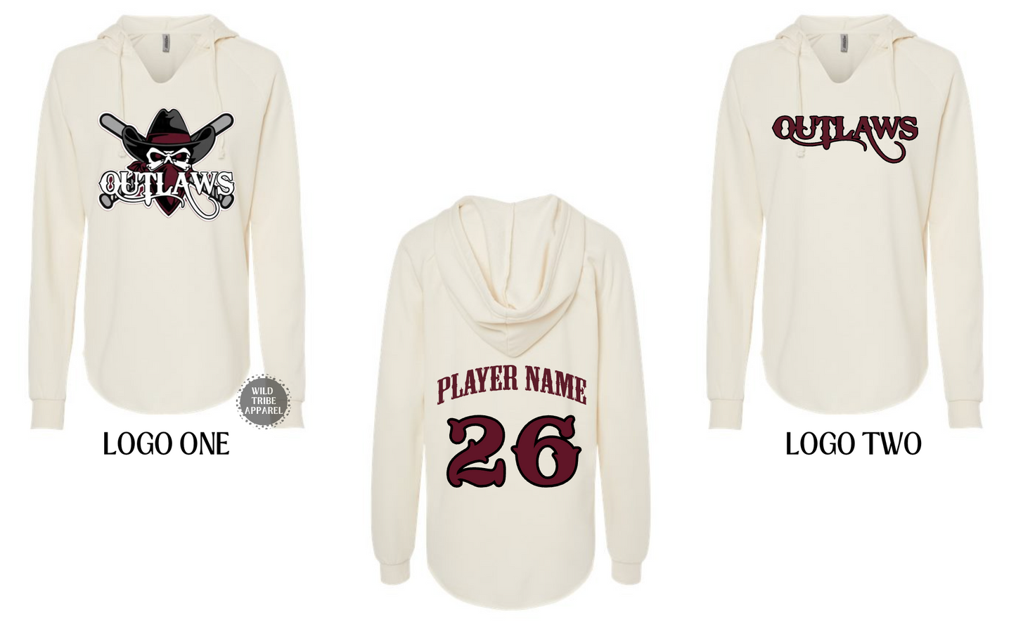 Women's Lightweight California Wave Hooded Sweatshirt