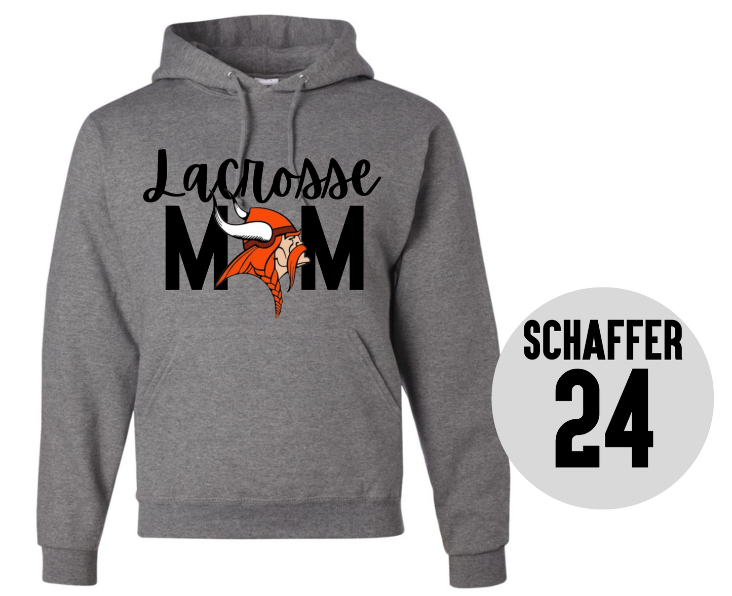 Viking Lacrosse Mom Hoodie
