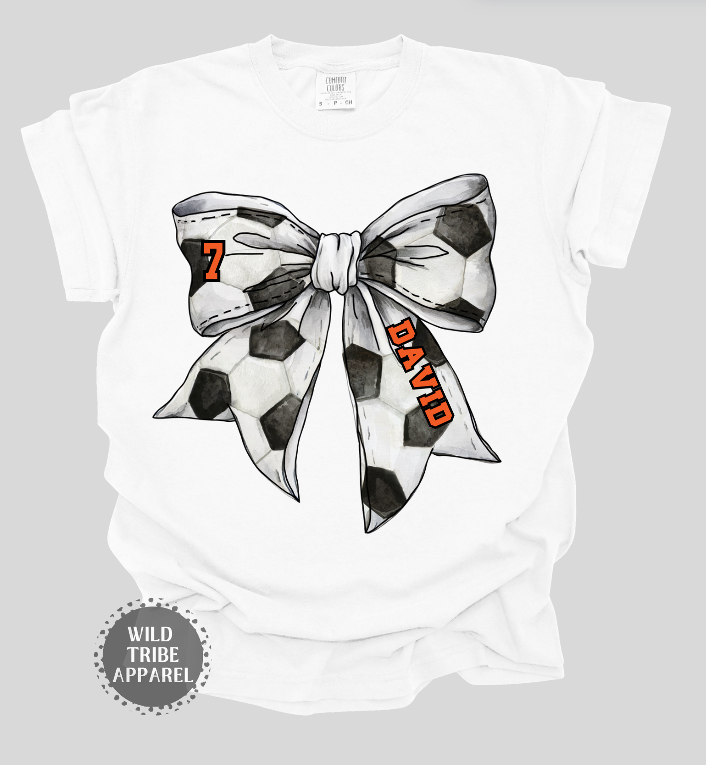 Soccer Bow Tee | COMFORT COLORS