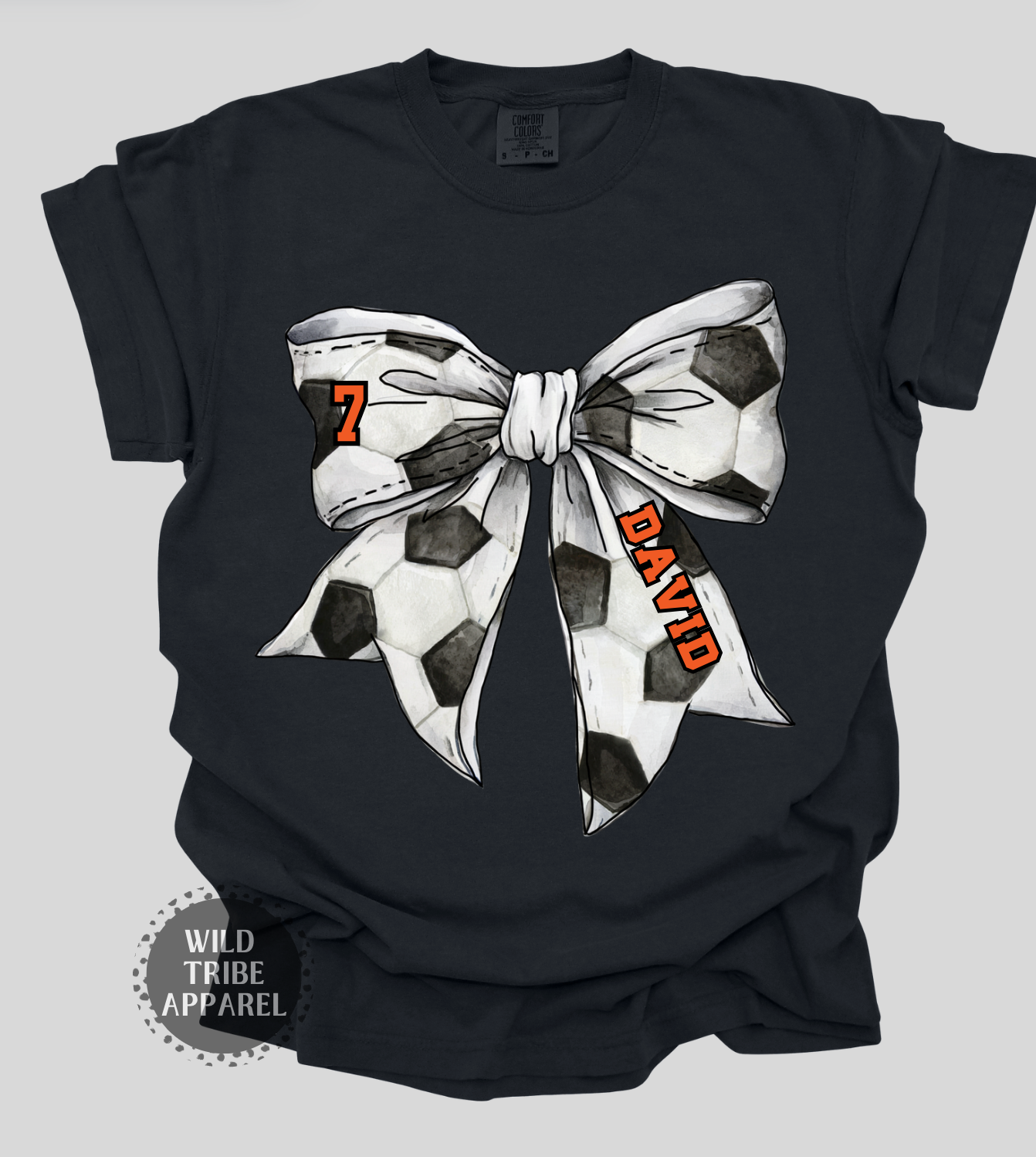 Soccer Bow Tee | COMFORT COLORS