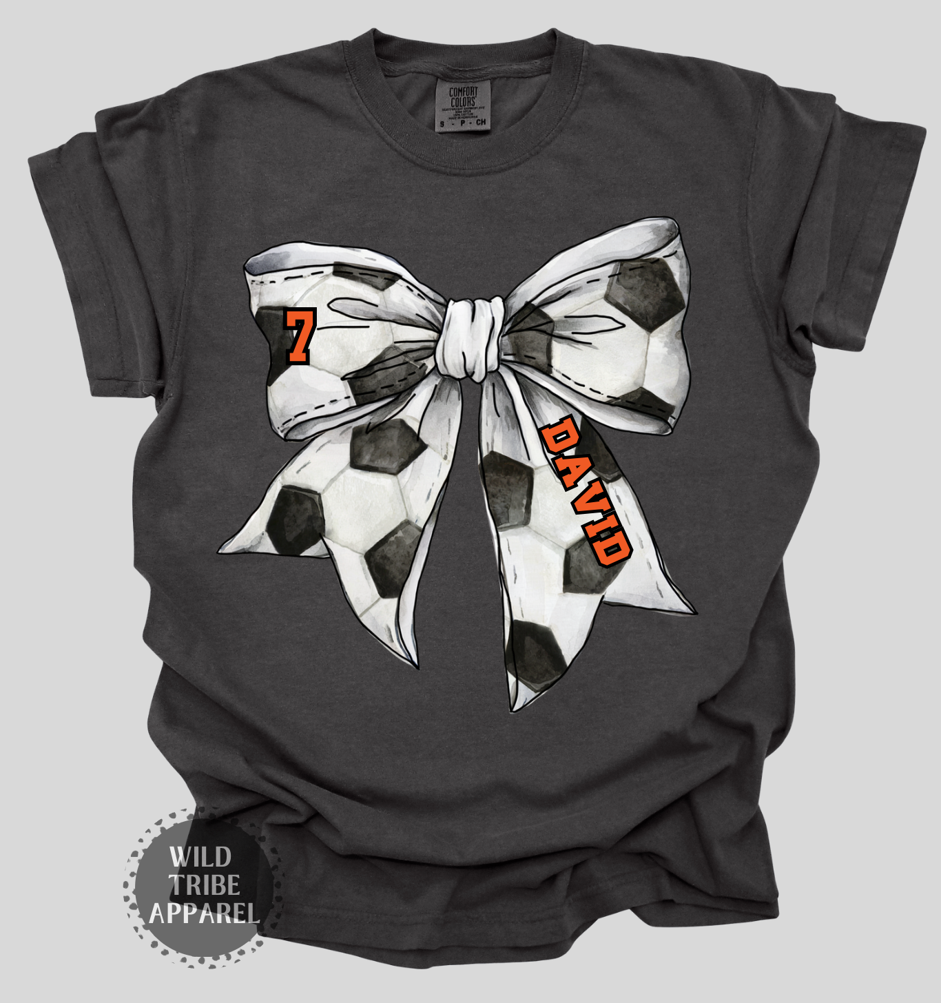 Soccer Bow Tee | COMFORT COLORS