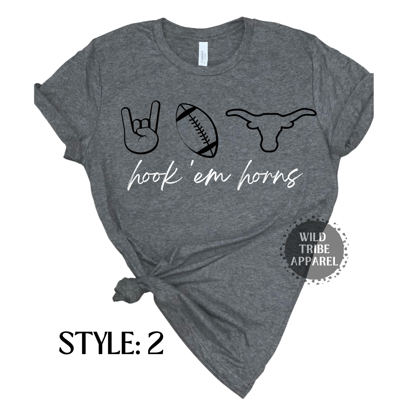 Hook 'em horns Tee