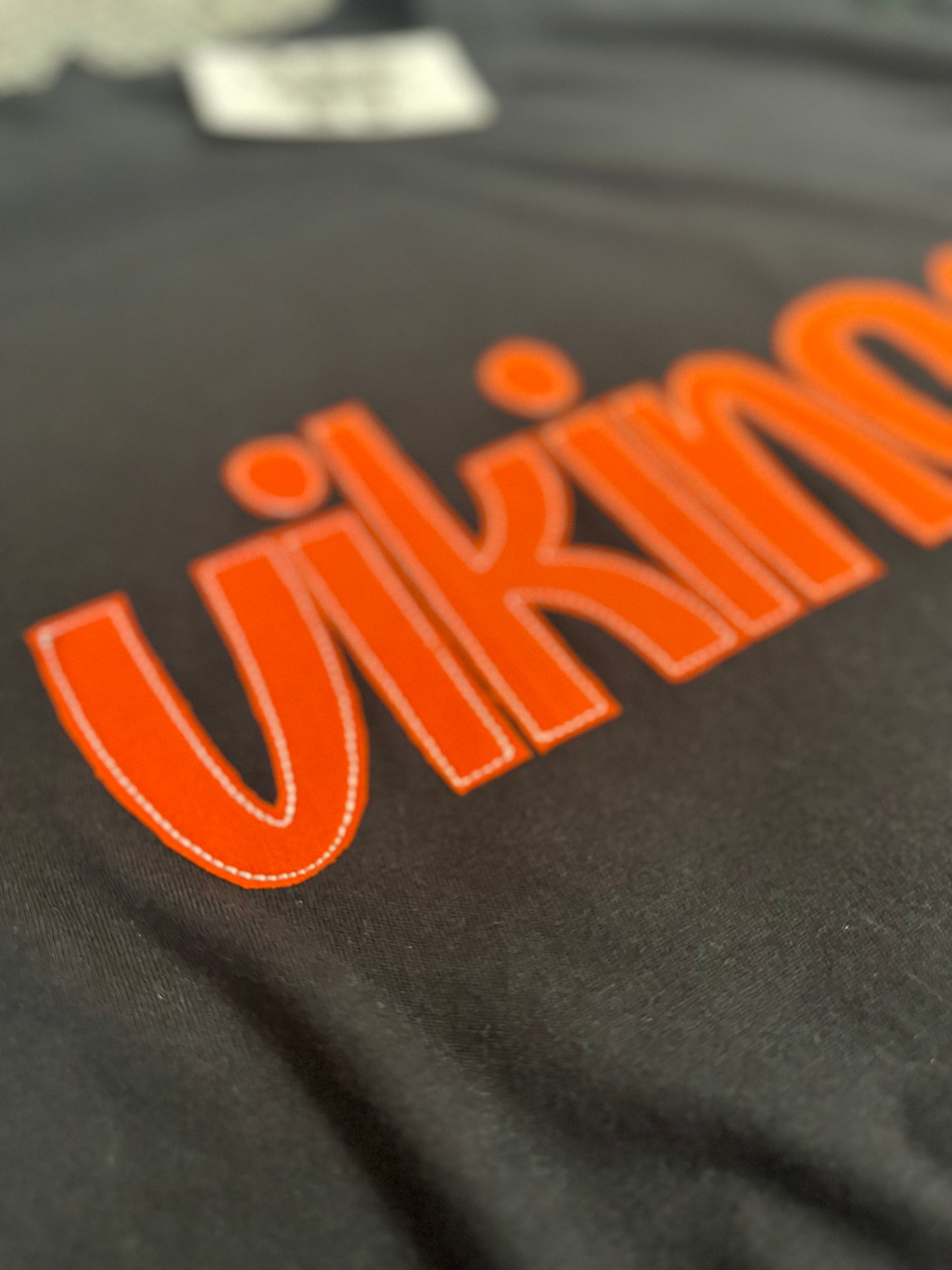 Vikings Embroidered Appliqué Crewneck with Bean Stitch