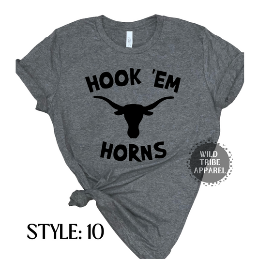 Hook 'Em Horns Tee