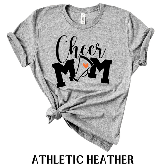 Cheer Mom Heart Tee