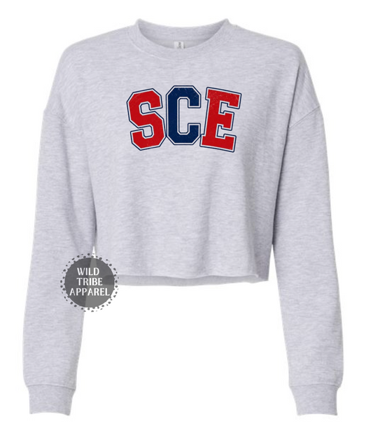 SCE Cropped Crewneck Sweatshirts