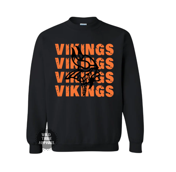 Vikings Stacked Crewneck