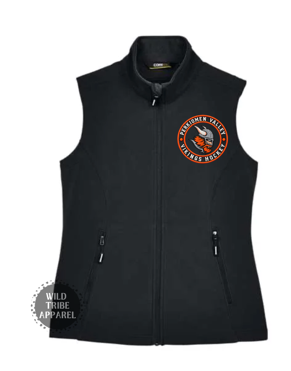 Ice Hockey Fleece Vest | Embroidered