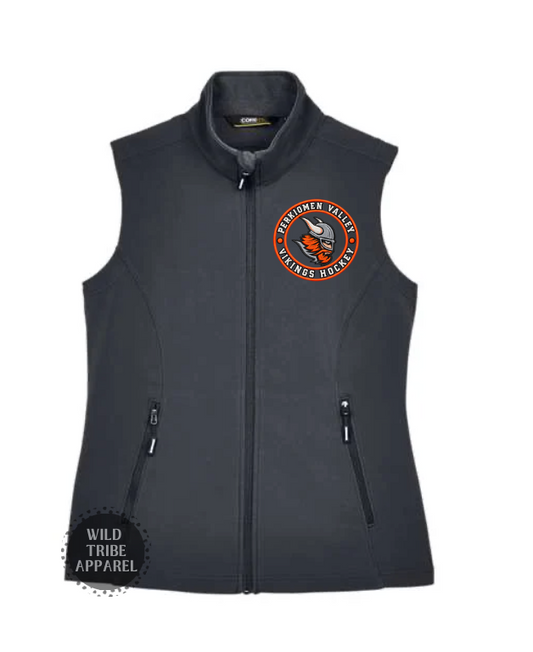 Ice Hockey Fleece Vest | Embroidered