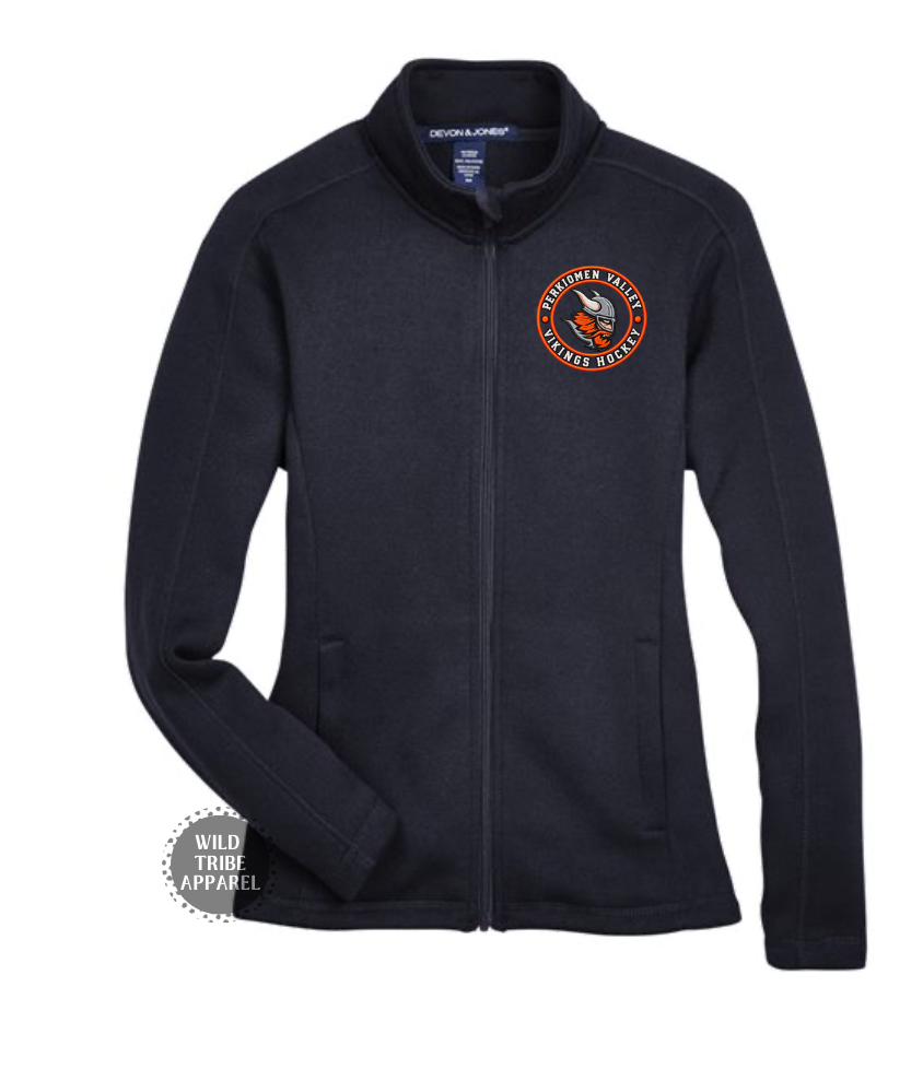 Ice Hockey Fleece Jacket | Embroidered