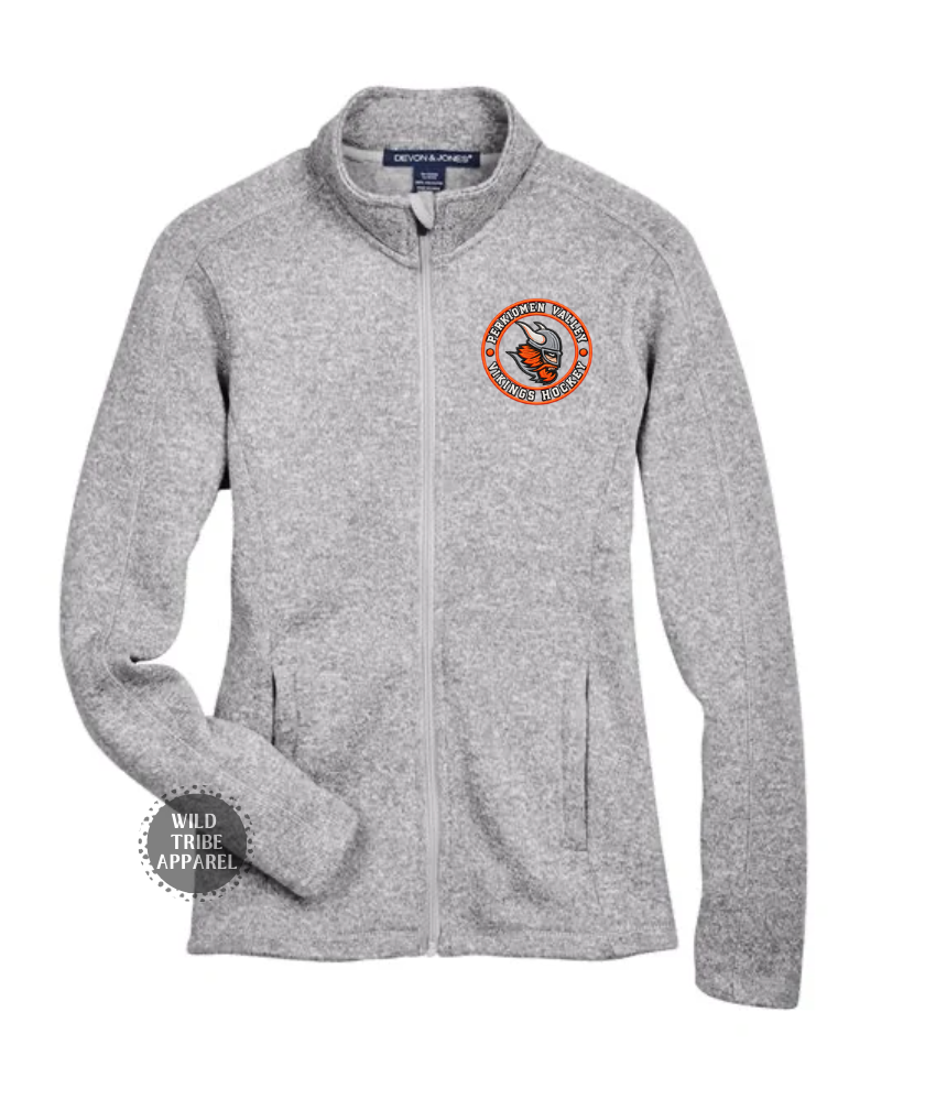 Ice Hockey Fleece Jacket | Embroidered