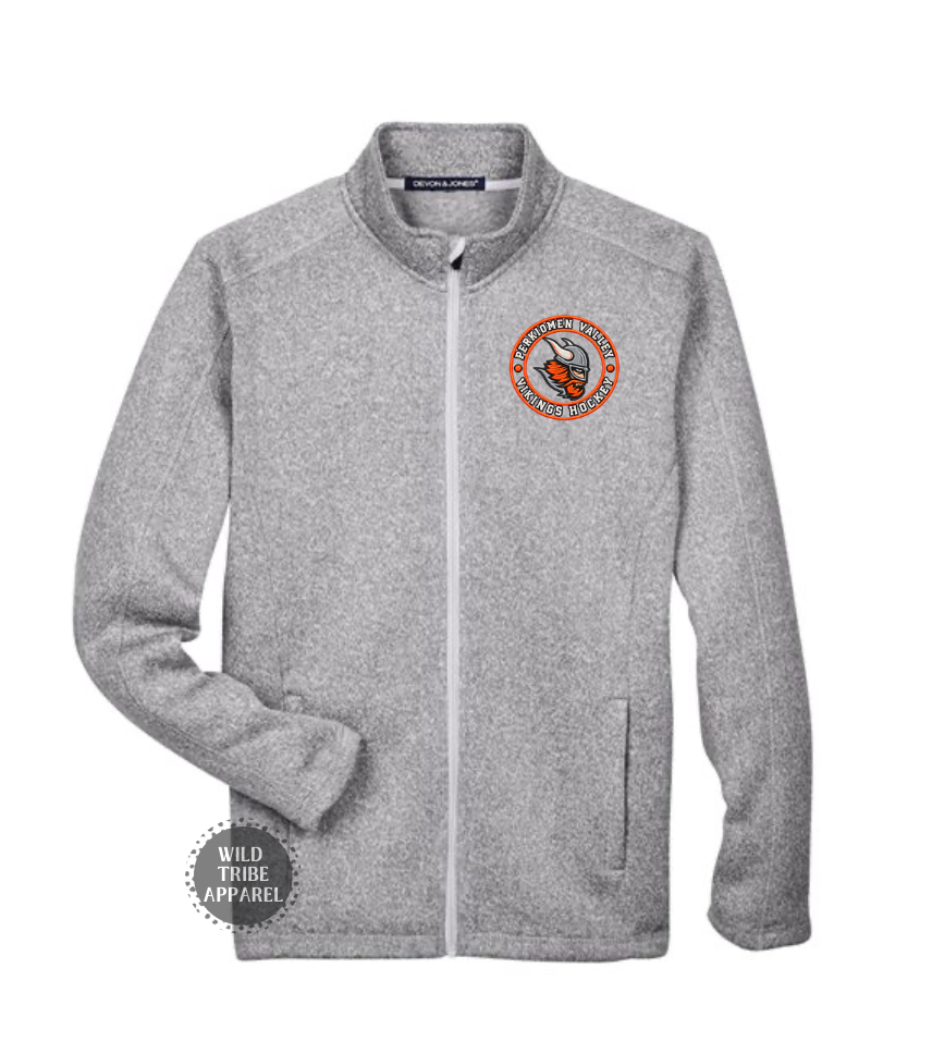 Ice Hockey Fleece Jacket | Embroidered
