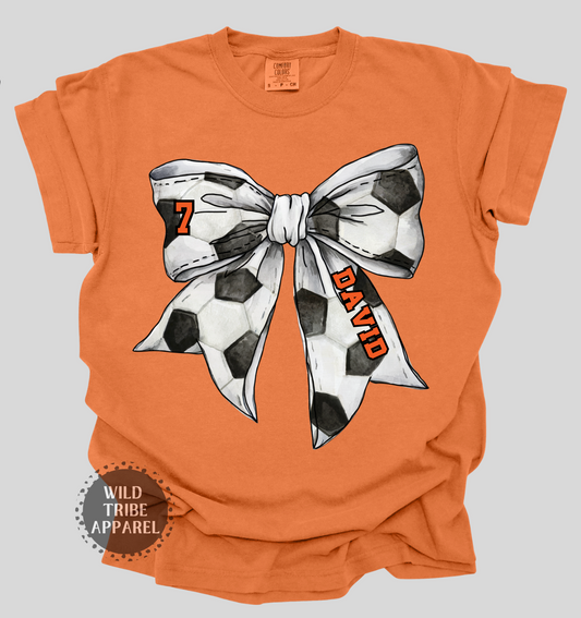 Soccer Bow Tee | COMFORT COLORS
