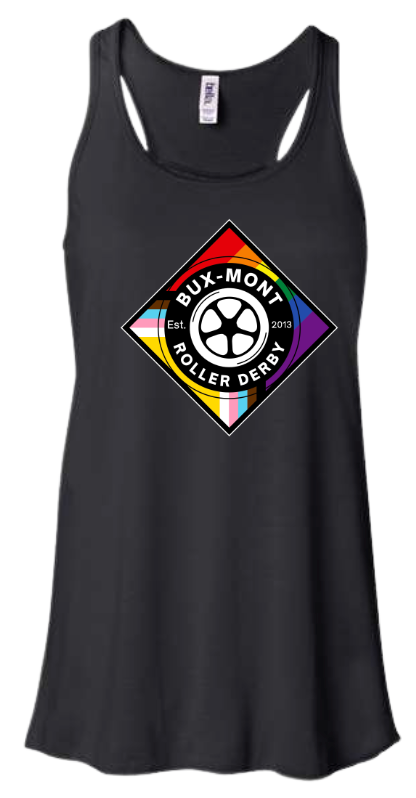 Bux-mont Roller Derby Pride Logo