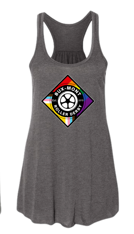 Bux-mont Roller Derby Pride Logo