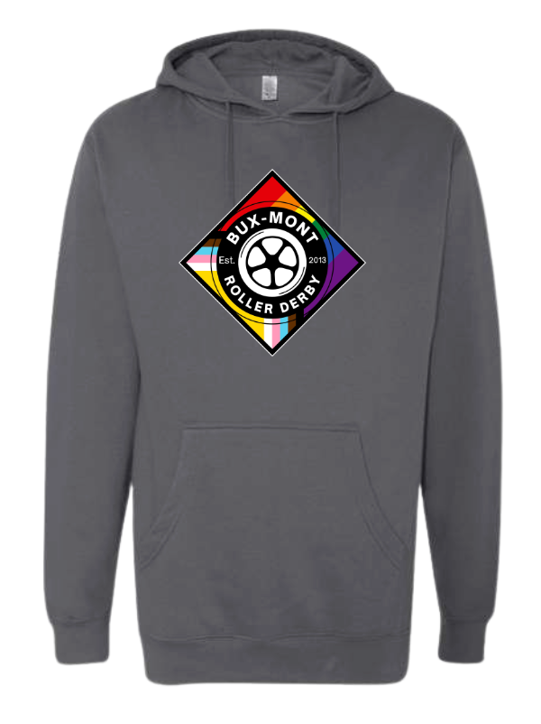 Bux-mont Roller Derby Pride Logo