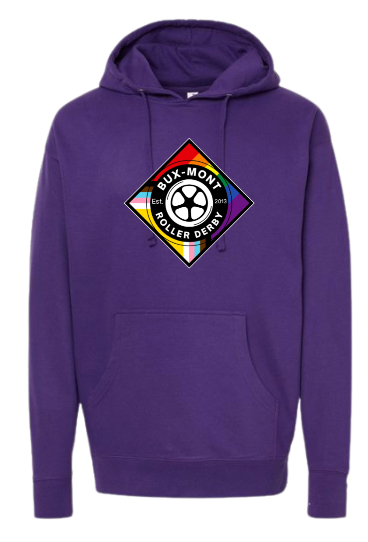 Bux-mont Roller Derby Pride Logo