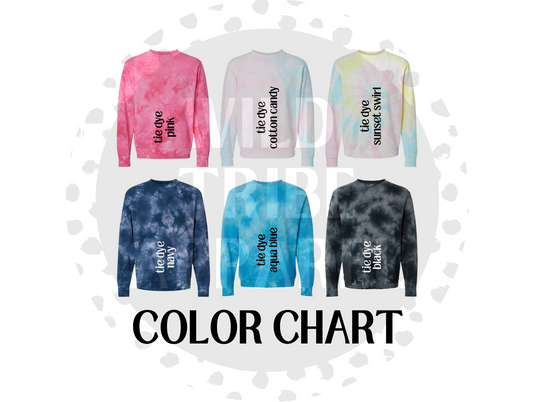 Forbidden Cats Tournaments Tie Dye Crewnecks