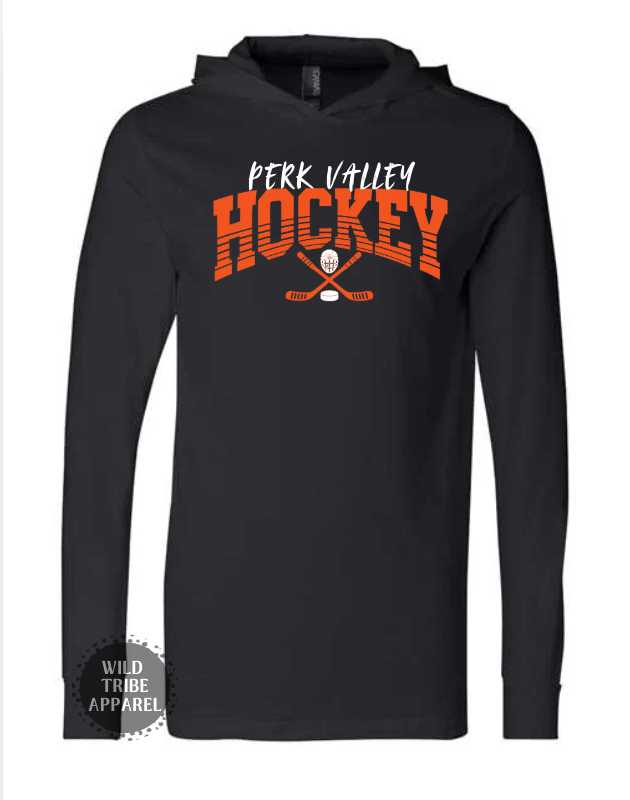Ice Hockey Hooded Long-Sleeves