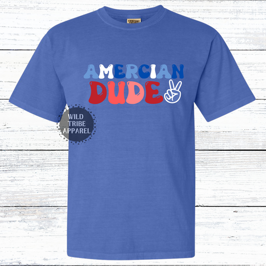 American Dude Youth Tee | Flo Blue