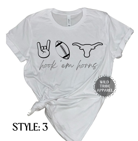 Hook 'em horns Tee